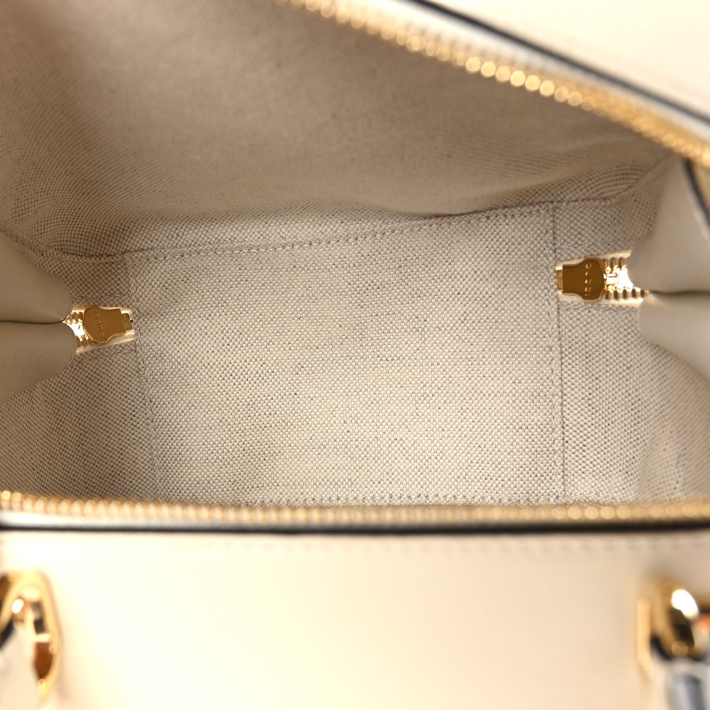 Sakai Be Green Calfskin Diagonal Stitched Blondie Top Handle Bag Mystic White