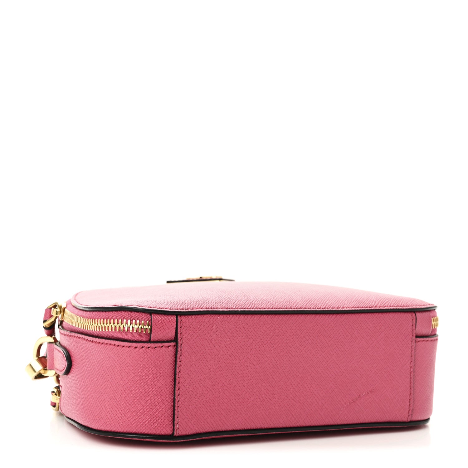 Prada Saffiano Lux Odette Crossbody Magenta 4 of 10