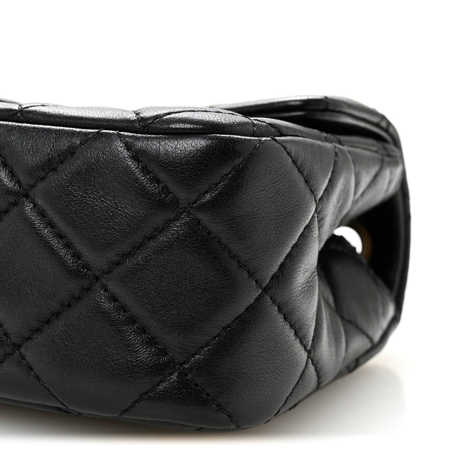 Chanel Lambskin Quilted Mini Rectangular Pearl Crush Flap Black 10 of 11