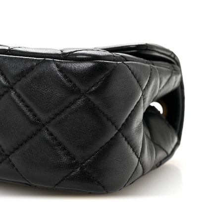 Chanel Lambskin Quilted Mini Rectangular Pearl Crush Flap Black 10 of 11