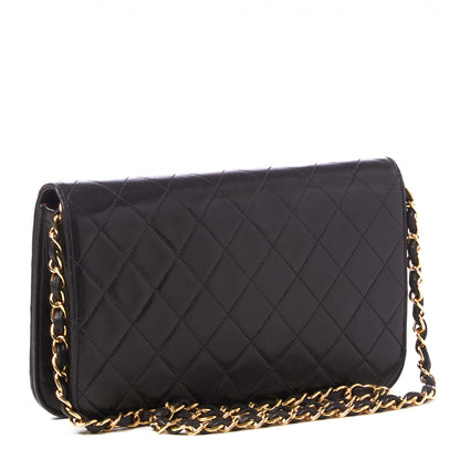 Chanel Lambskin Quilted Small Single Flap Black 2 of 9