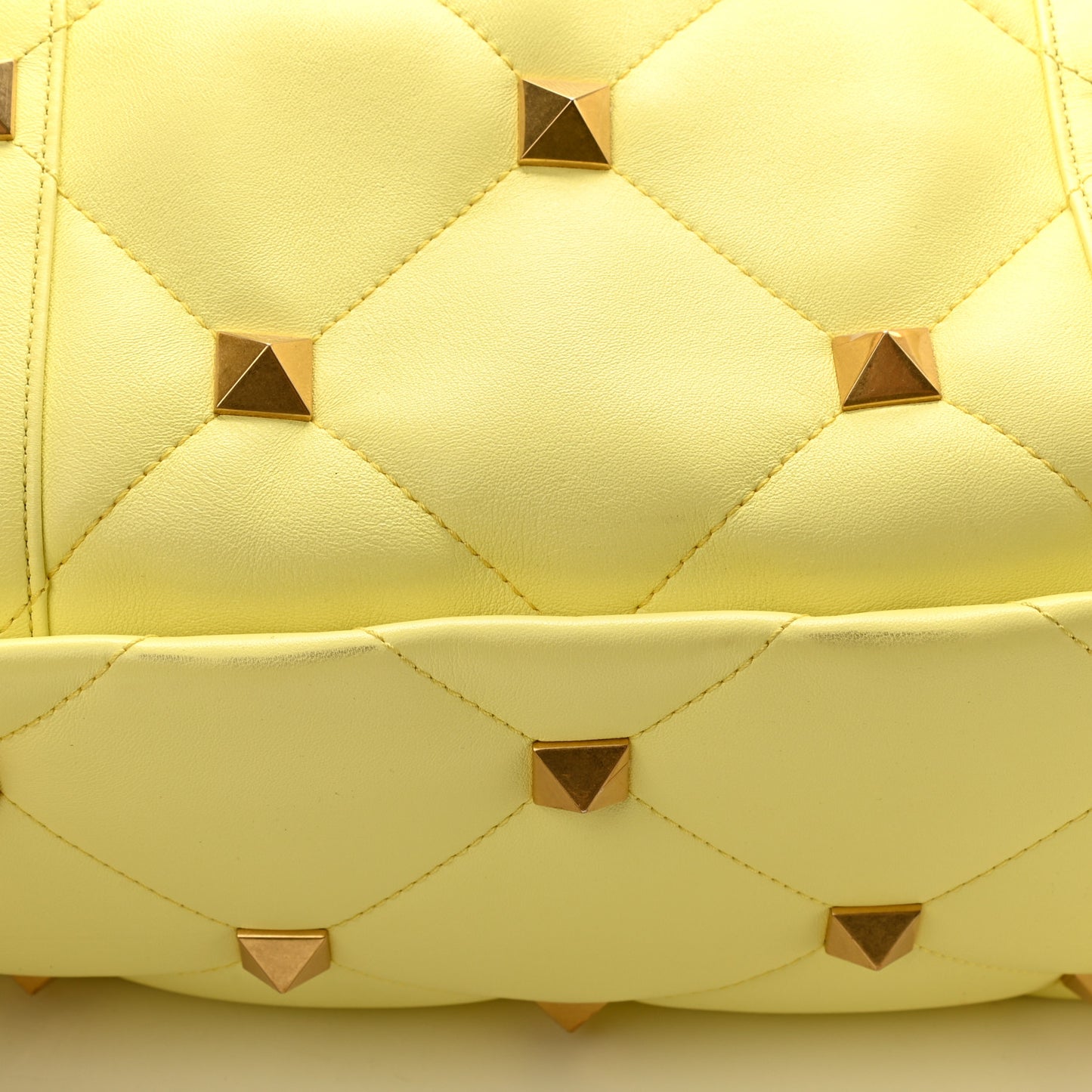 Nappa Medium Roman Stud Tote Lime Sorbet
