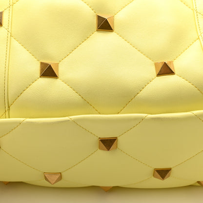 Valentino Garavani Nappa Medium Roman Stud Tote Lime Sorbet 8 of 8