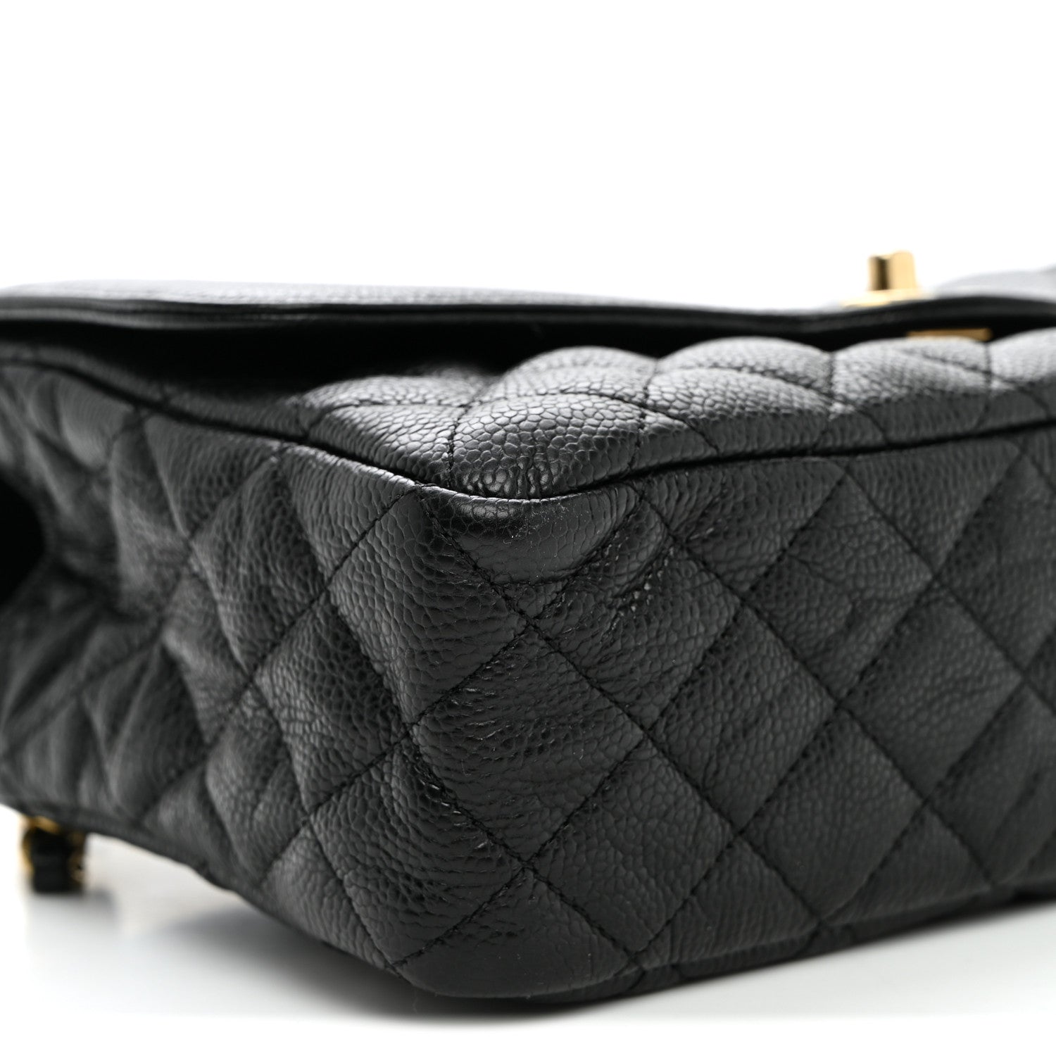 Chanel Crumpled Grained Calfskin Medium Two Tone Flap Black 9 of 10