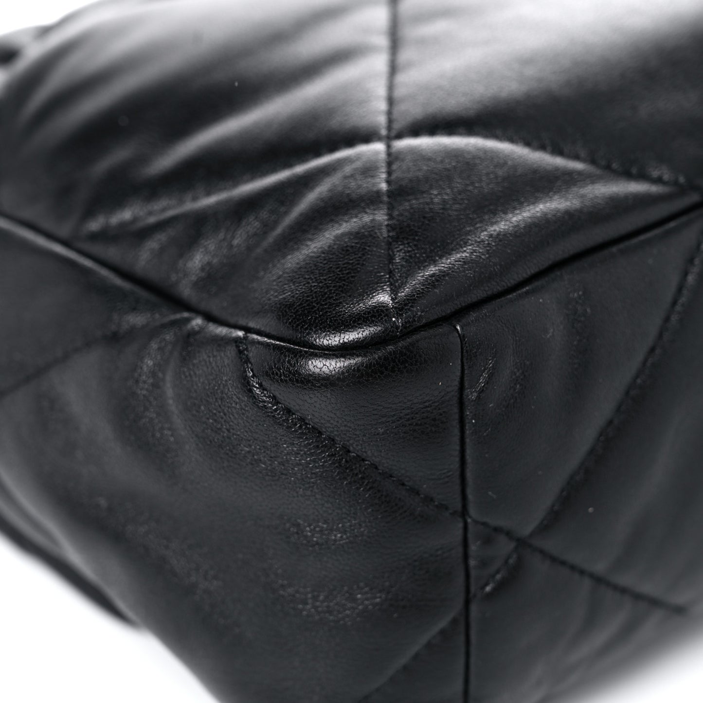 Lambskin Quilted Large Chanel 19 Flap Black