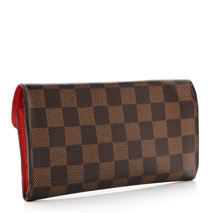 Louis Vuitton Damier Ebene Josephine Wallet Red 3 of 10