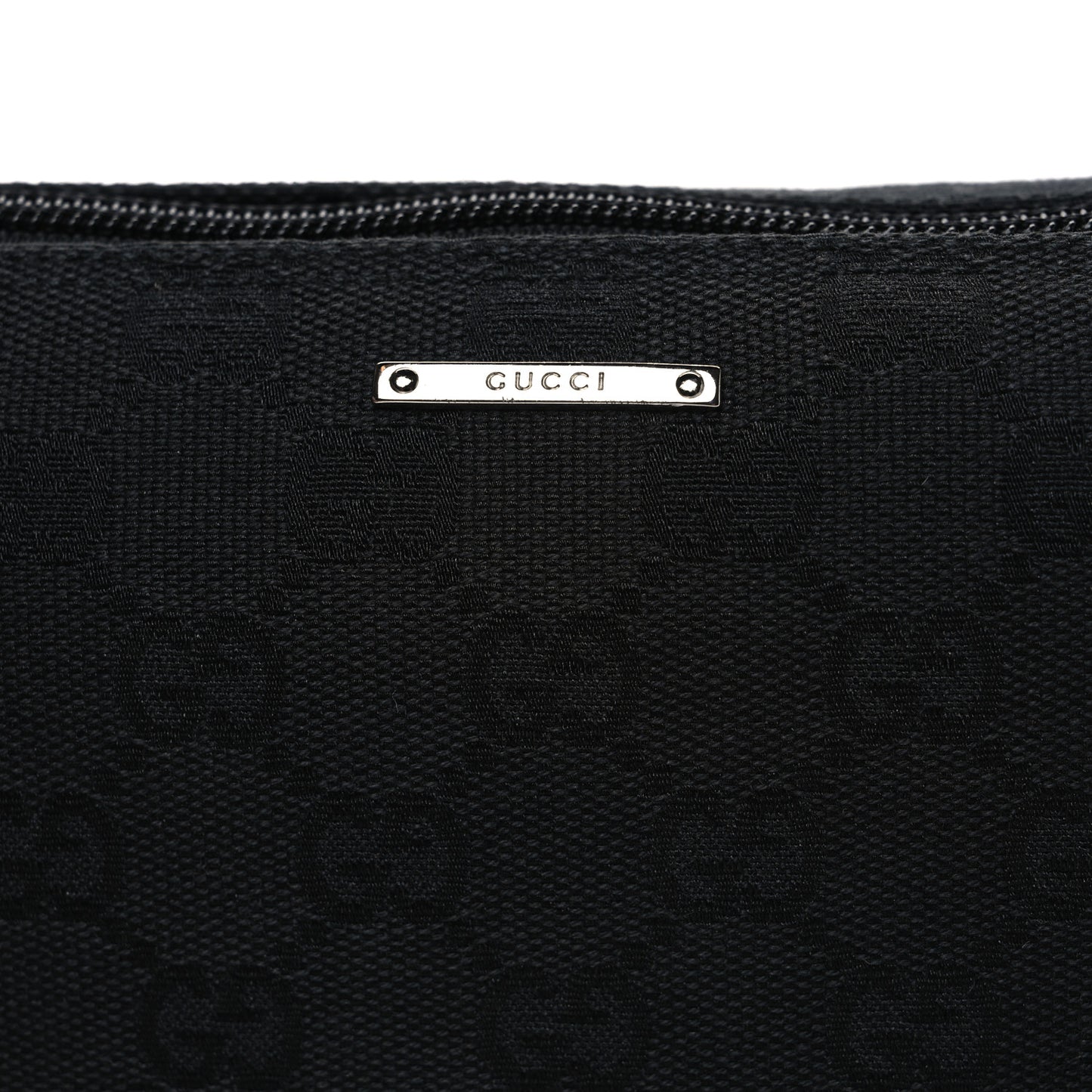 Denim Monogram Boat Pochette Black