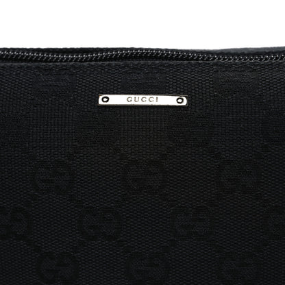 Gucci Denim Monogram Boat Pochette Black 8 of 10