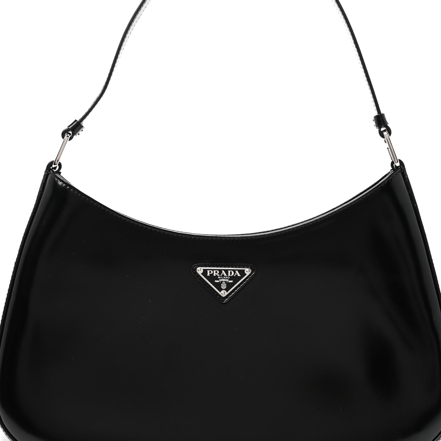 Spazzolato Cleo Shoulder Bag Black