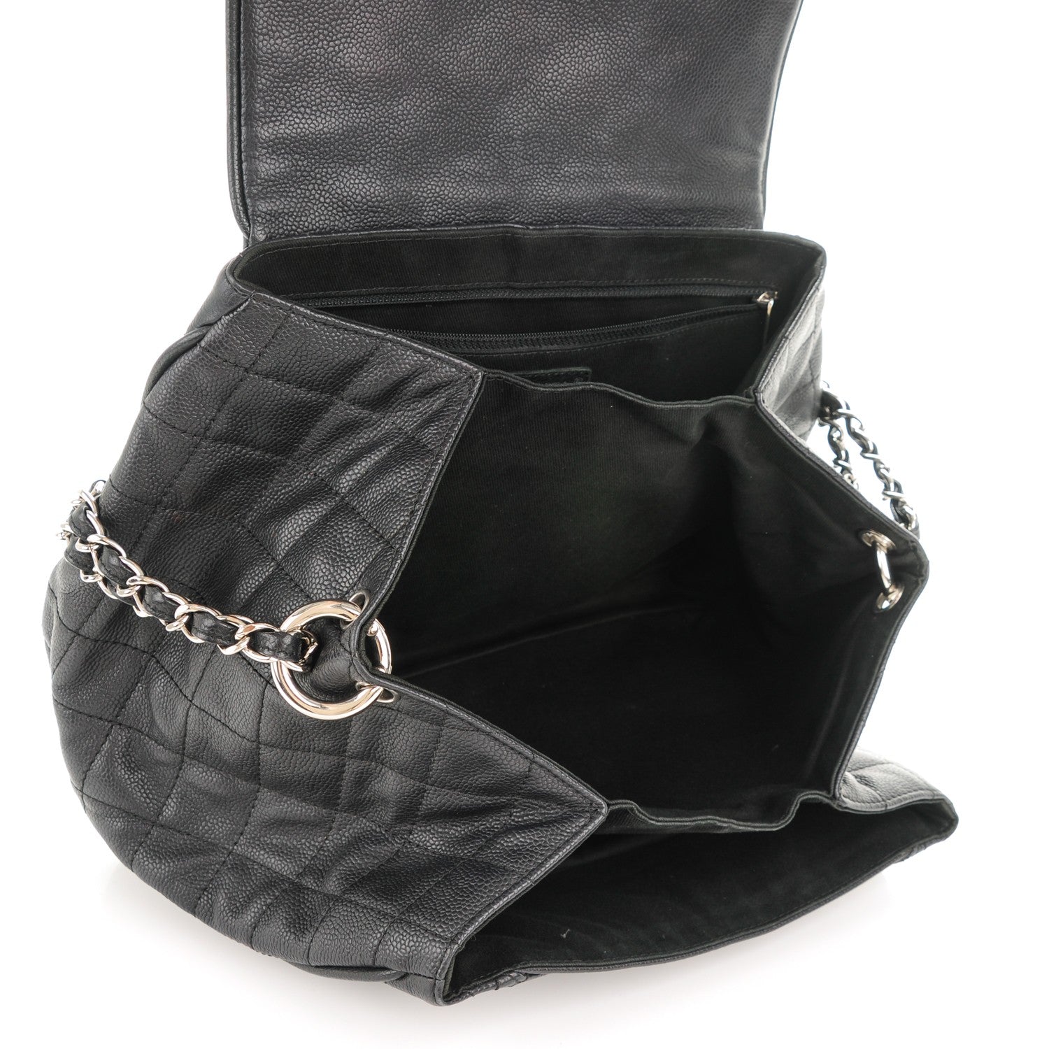 Chanel Caviar Quilted Timeless Accordion Flap Black 5 of 7