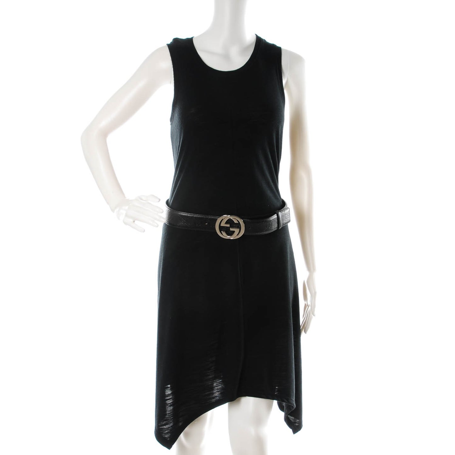Guccissima Interlocking G Belt 85 34 Black