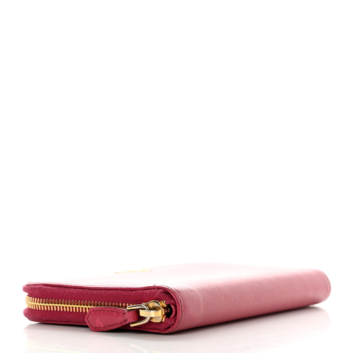 Saffiano Metal Zip Around Wallet Peonia