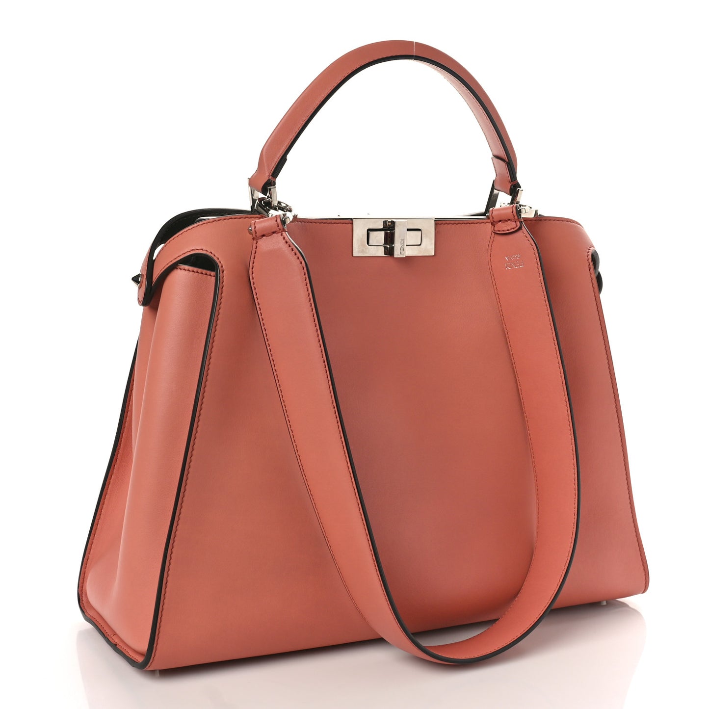 Vitello Tahiti Burro Large Peekaboo Iconic Essentially Satchel Macaron Foresta
