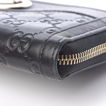 Gucci Guccissima Sukey Zip Around Wallet Black 10 of 11