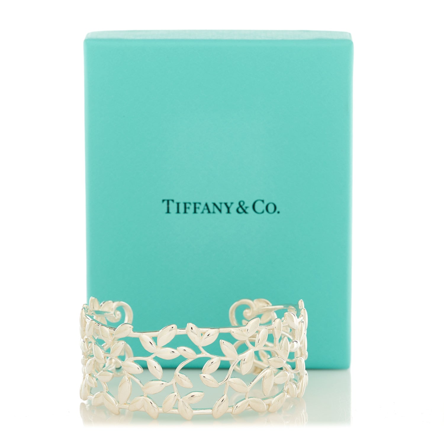 Tiffany Sterling Silver Paloma Picasso Olive Leaf Cuff Bracelet 4 of 4