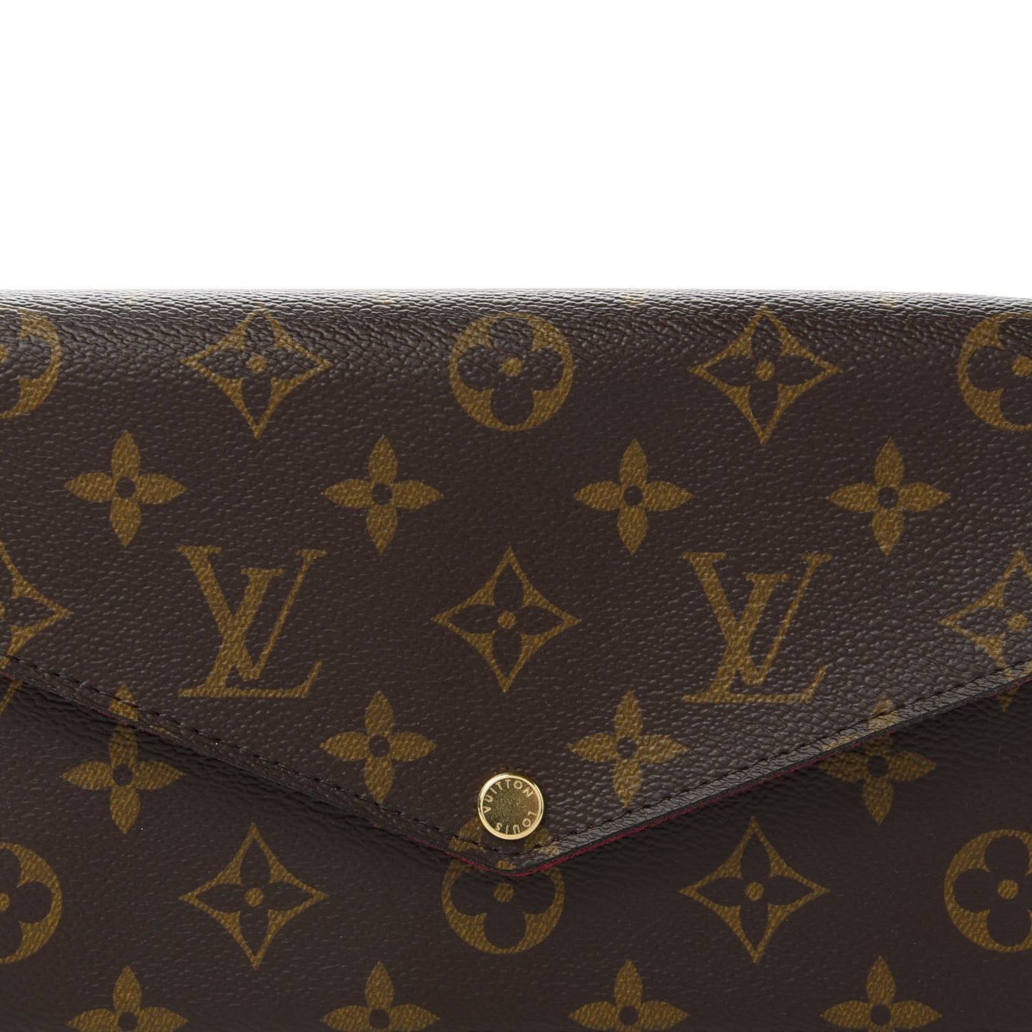 Monogram Pochette Felicie Chain Wallet Fuchsia