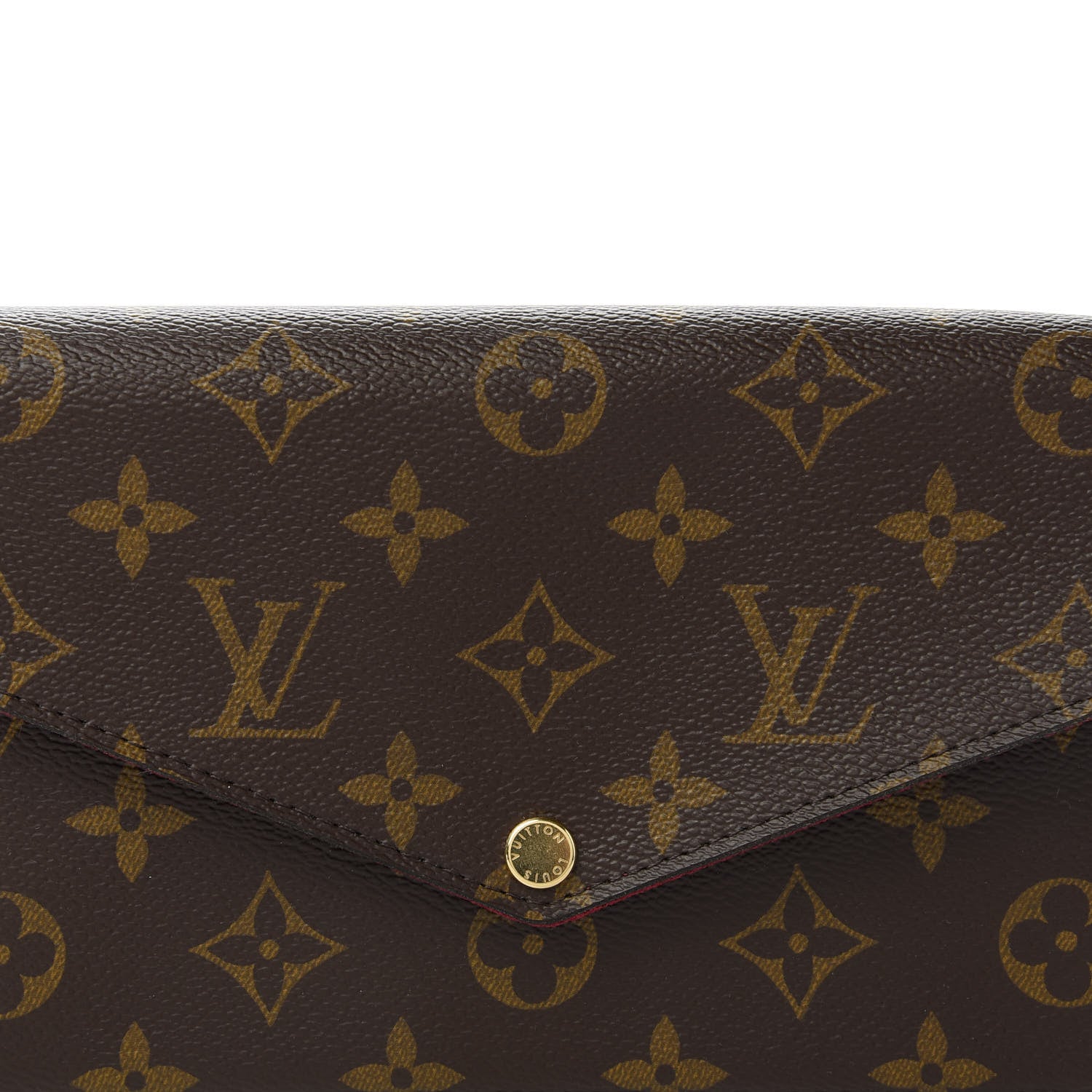 Louis Vuitton Monogram Pochette Felicie Chain Wallet Fuchsia 10 of 10