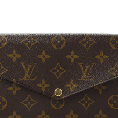 Louis Vuitton Monogram Pochette Felicie Chain Wallet Fuchsia 10 of 10