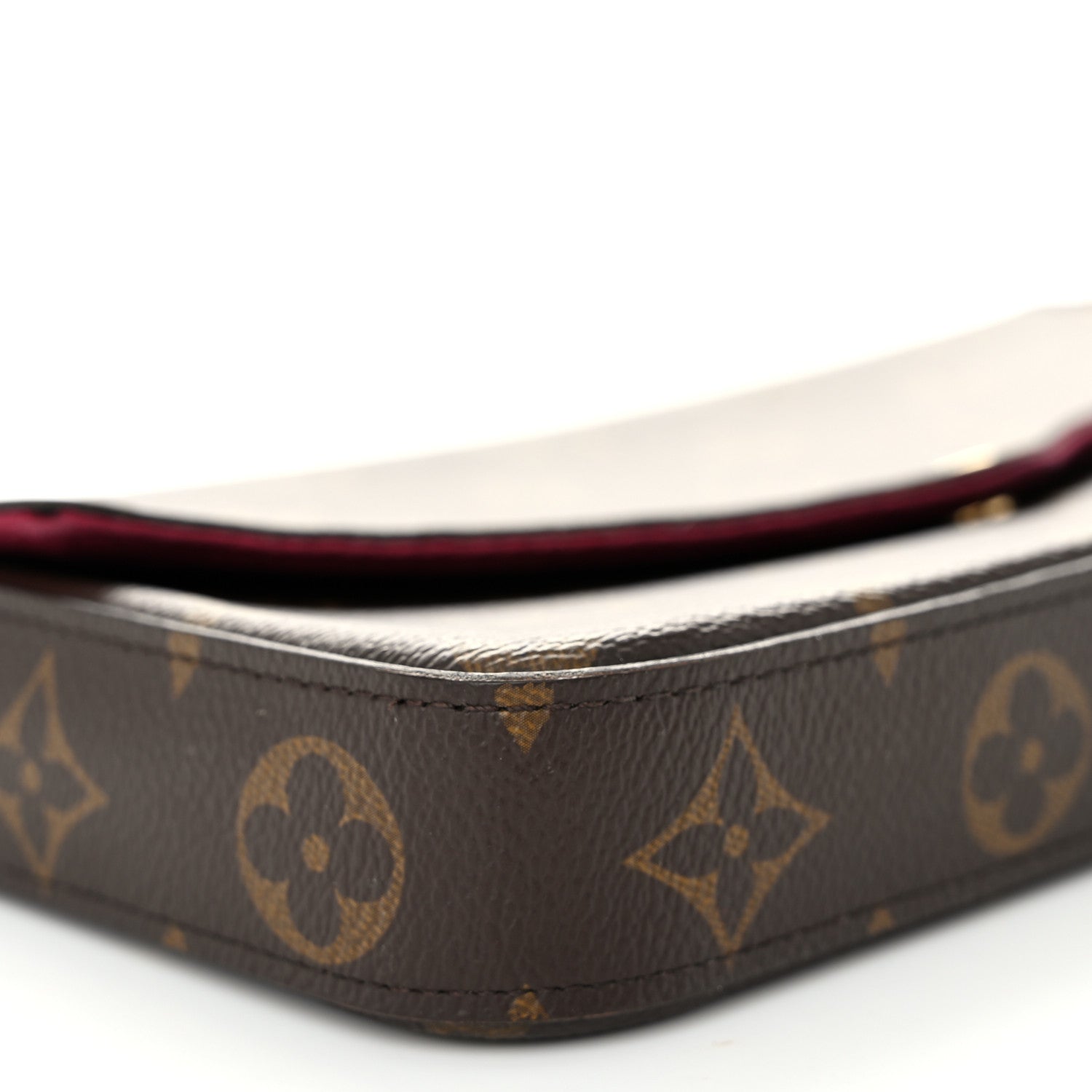 Louis Vuitton Monogram Pochette Felicie Chain Wallet Fuchsia 9 of 11