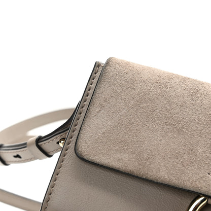 Chloe Suede Calfskin Mini Faye Shoulder Bag Motty Grey 11 of 11