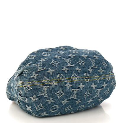 Louis Vuitton Monogram Denim Pleaty Blue 4 of 9