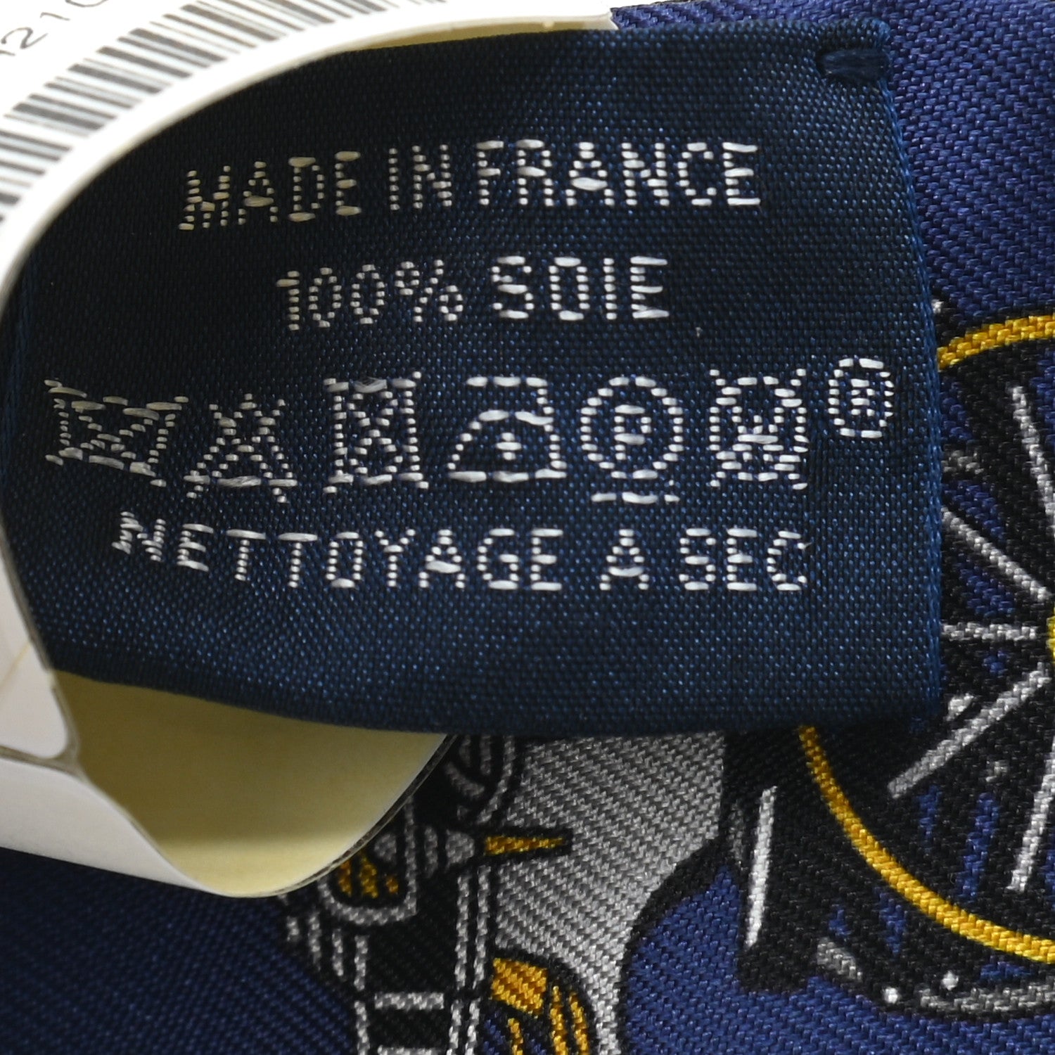 Hermes Silk Les Voitures Exquises Twilly Marine Gris Gold 4 of 4
