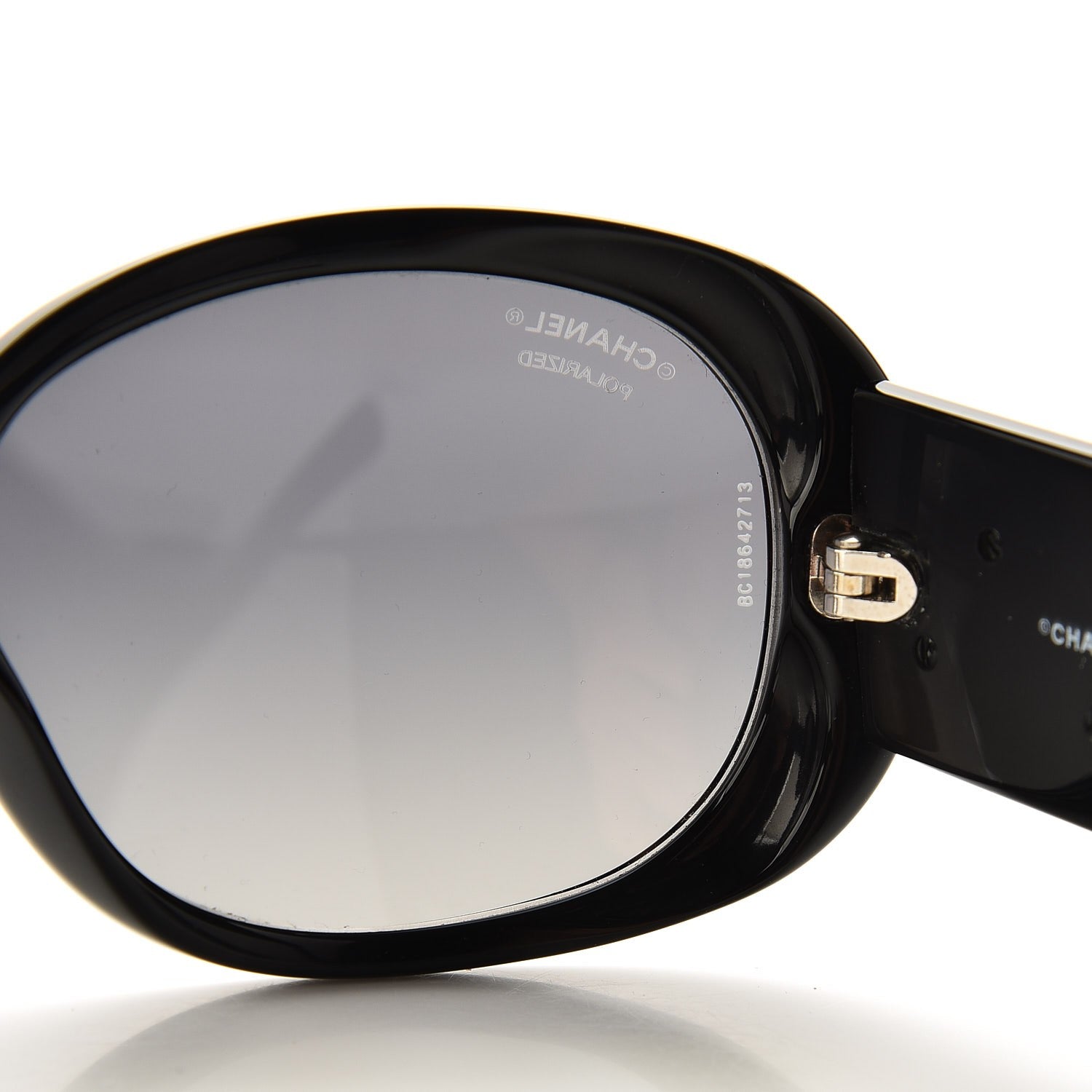 Chanel Camellia CC Sunglasses 5113 Black White 9 of 10