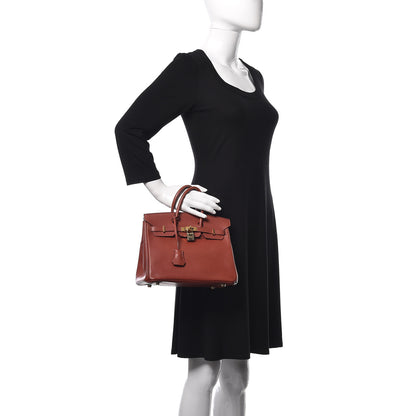 Hermes Epsom Birkin 25 Sienne 2 of 17