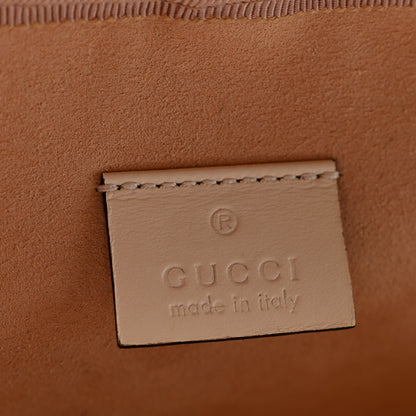 Gucci Calfskin Matelasse Mini GG Marmont Round Backpack White 6 of 13