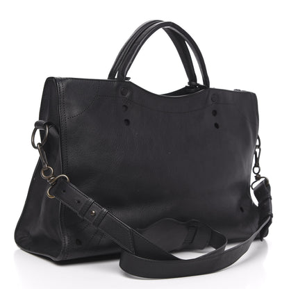 Balenciaga Veau Soyeux Perforated Blackout Hardware City Black 3 of 11