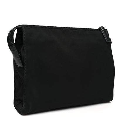 Prada Tessuto Nylon Saffiano Wristlet Black 3 of 10