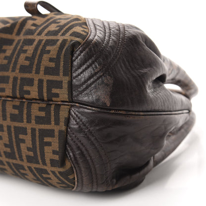 Fendi Zucca Nappa Nuvolata Vitello Tortuga Small Spy Tobacco Moro 7 of 10