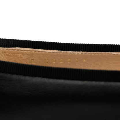 Chanel Lambskin Patent CC Cap Toe Ballerina Flats 36.5 Black 6 of 9