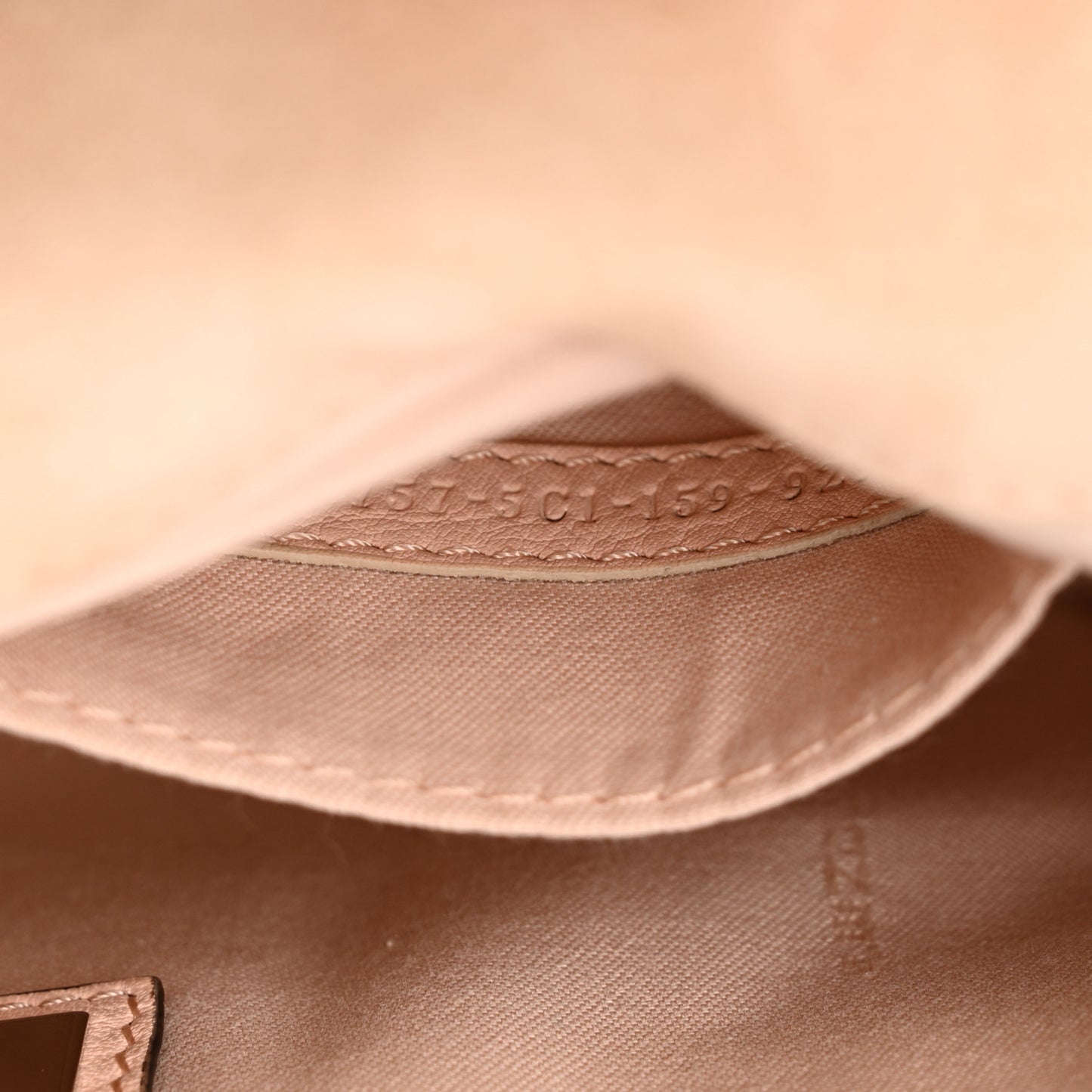 Shearling Vitello Dolce 3Baguette Shoulder Bag Pink