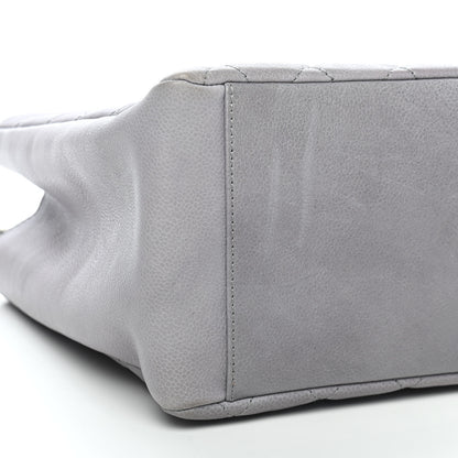 Chanel Caviar Quilted Grand Shopping Tote GST Light Grey 8 of 11