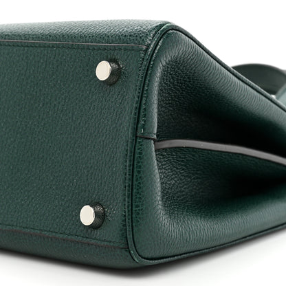 Gucci Grainy Calfskin Small Zumi Top Handle Bag Vintage Green 10 of 17