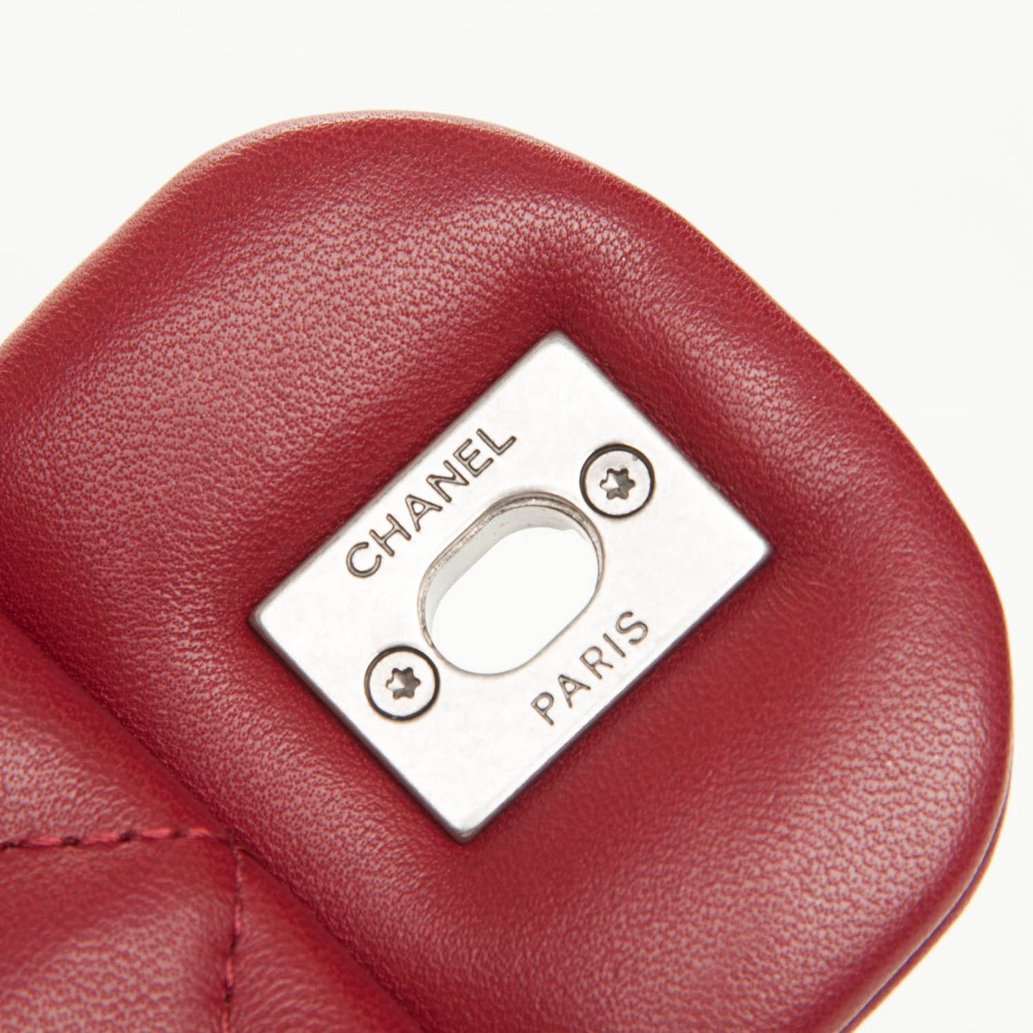 Lambskin Quilted Jumbo Paris Dallas Single Flap Red