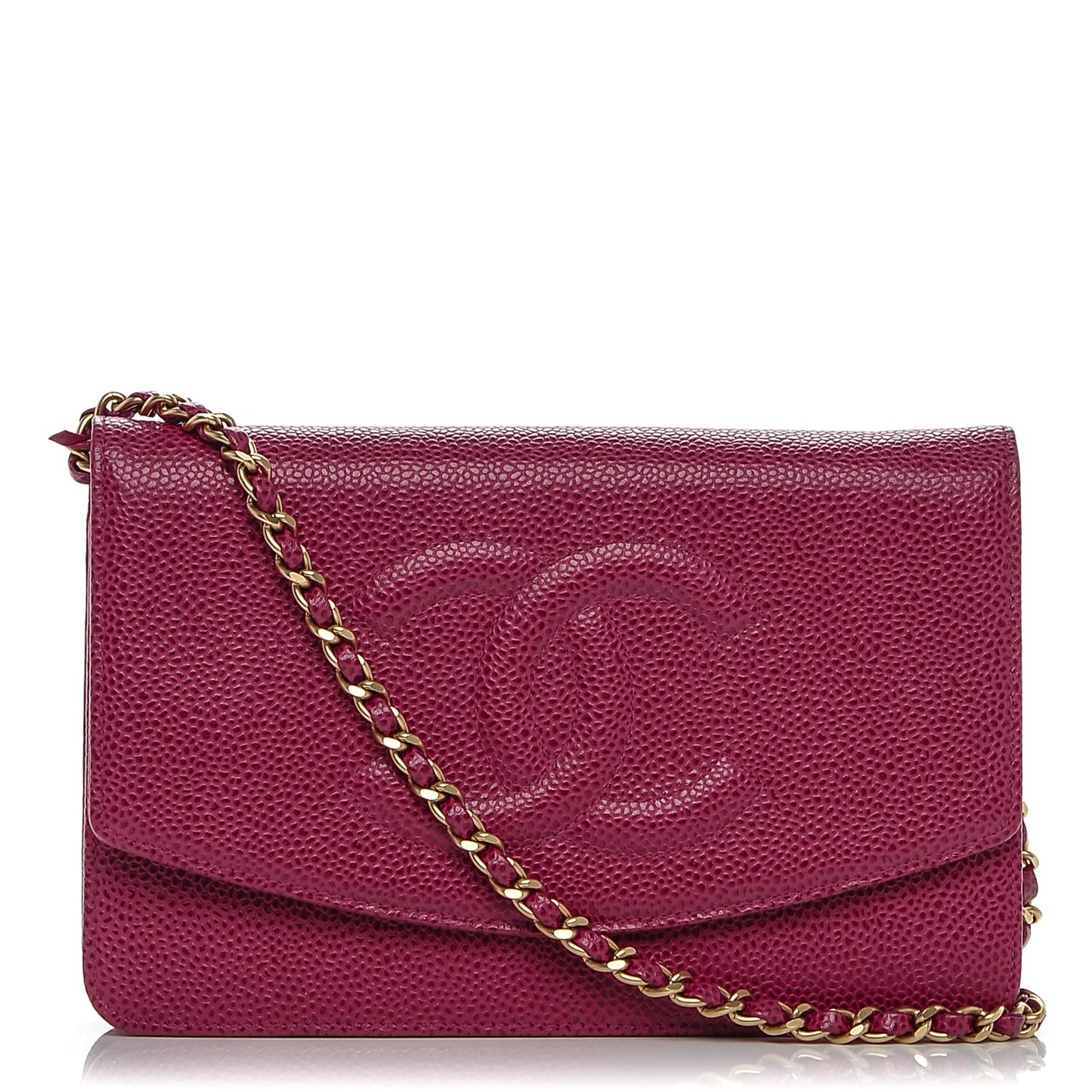 Caviar Timeless CC Wallet On Chain WOC Dark Fuchsia
