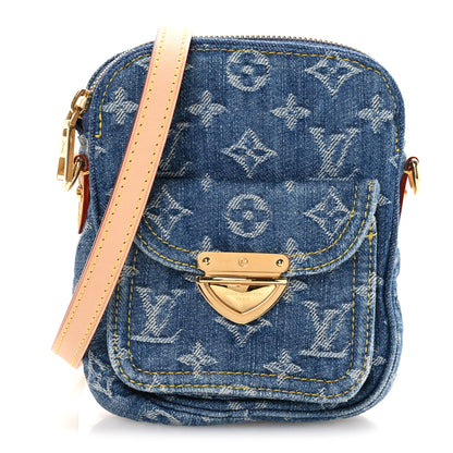 Louis Vuitton Denim Fairfax Pochette Blue 7 of 9