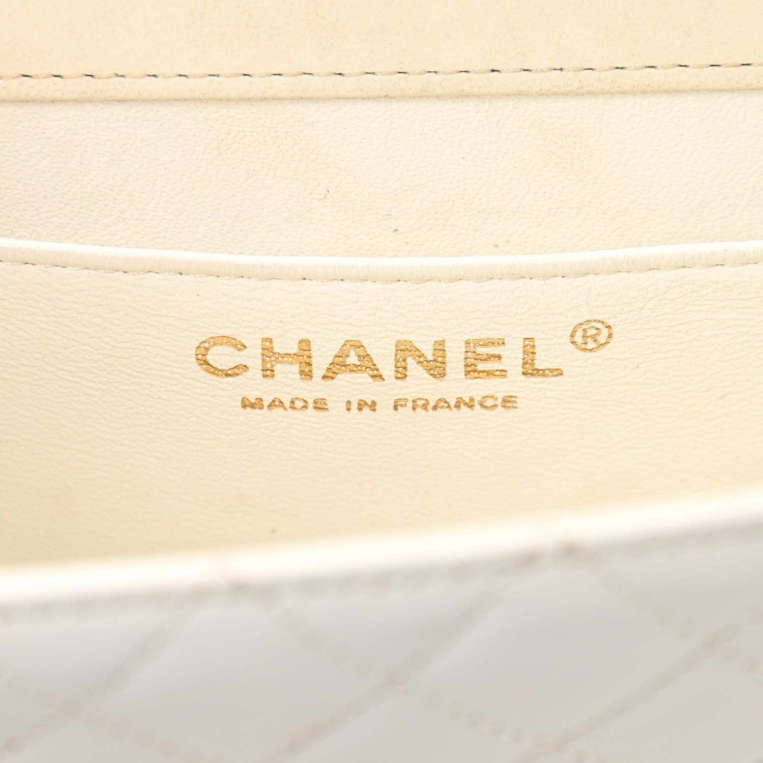 Chanel Lambskin Stitched Small Single Flap White 5 of 17
