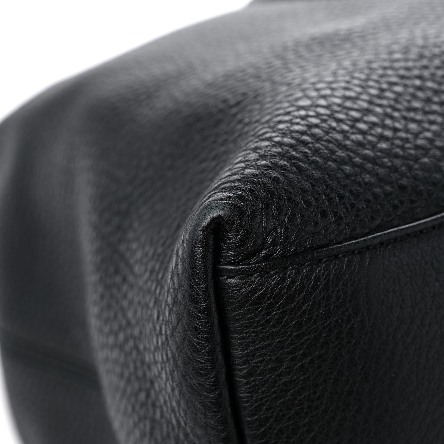 Gucci Pebbled Calfskin Medium Soho Chain Shoulder Bag Black 8 of 13