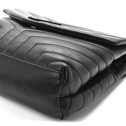Saint Laurent Calfskin Y Quilted Monogram Monochrome Medium Loulou Chain Satchel Black 11 of 11