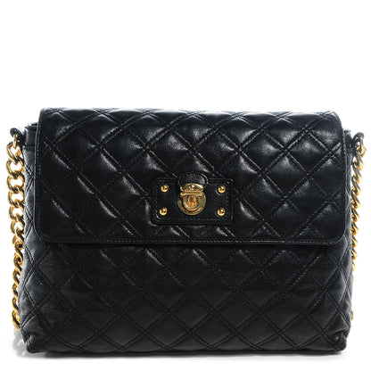 Marc Jacobs Leather Quilted The XL Single Flap Black 1 of 11