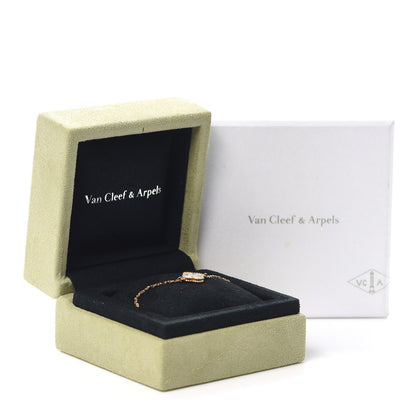 Van Cleef & Arpels 18K Yellow Gold Mother of Pearl Sweet Alhambra Bracelet 8 of 8