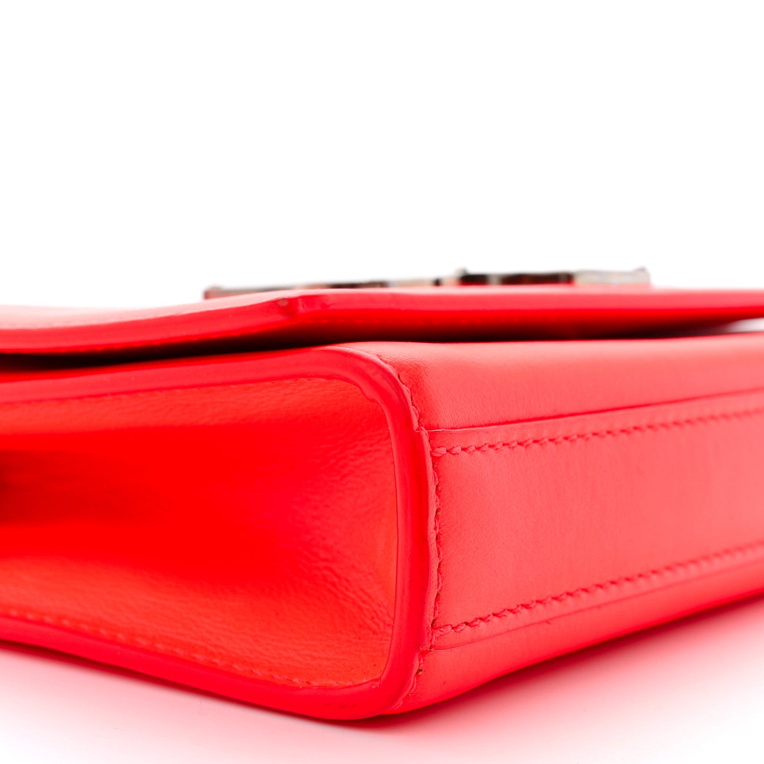Saint Laurent Calfskin Monogram Small Kate Satchel Neon Orange 9 of 11