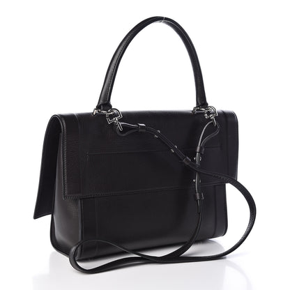 Givenchy Grained Calfskin Small Shark Lock Satchel Dark Brown 3 of 10