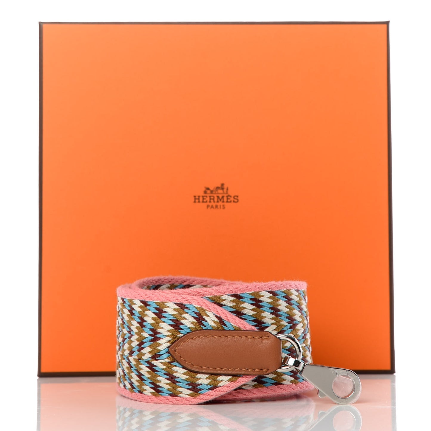 Toile Swift 50mm Sangle ZigZag Shoulder Strap Rose d'Ete White Gold