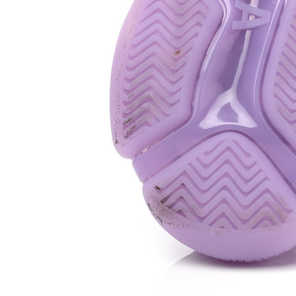 Balenciaga Fabric Mesh Clear Sole Womens Triple S Sneakers 36 Light Lilac White 10 of 11