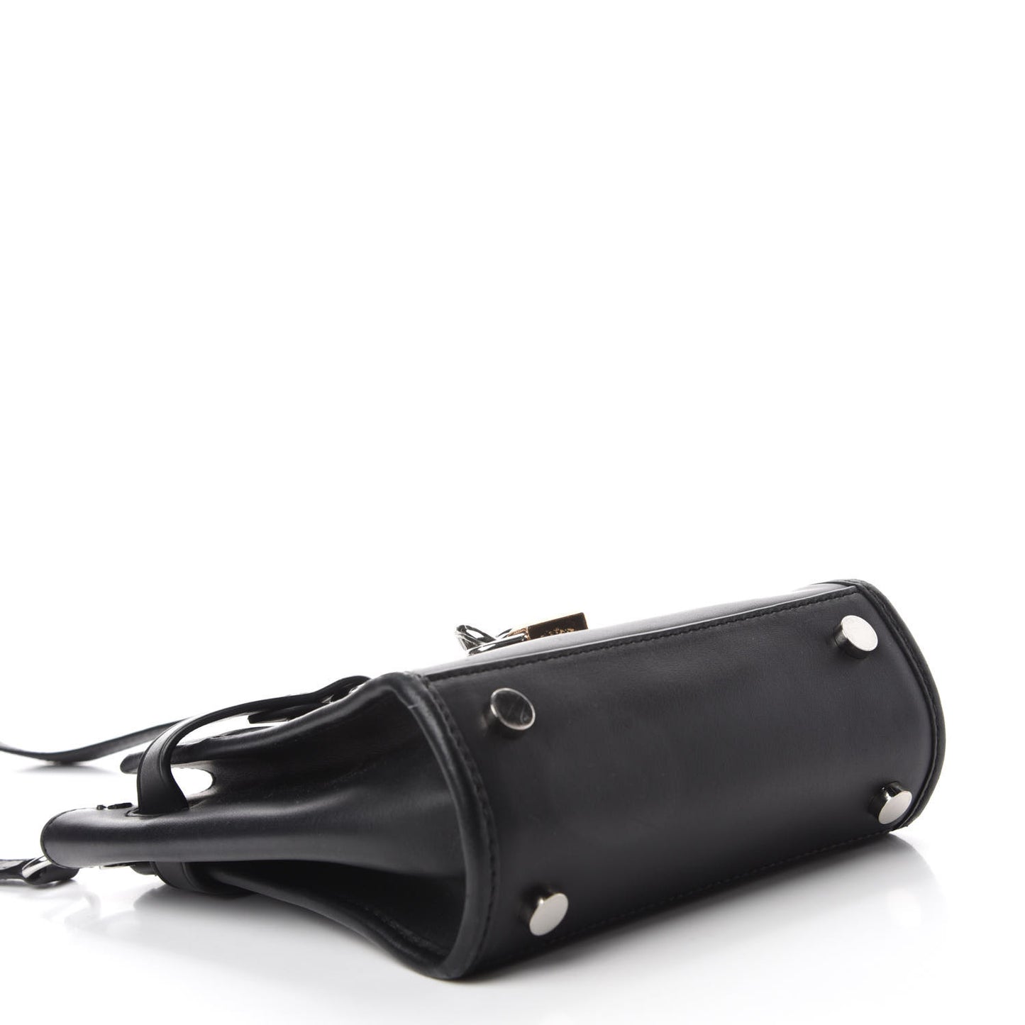Calfskin Mini Attica Chain Crossbody Black