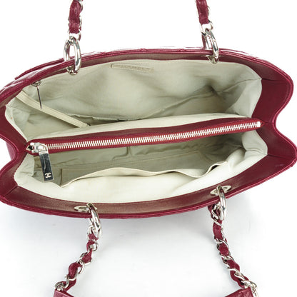 Chanel Caviar Quilted Grand Shopping Tote GST Dark Red 5 of 10
